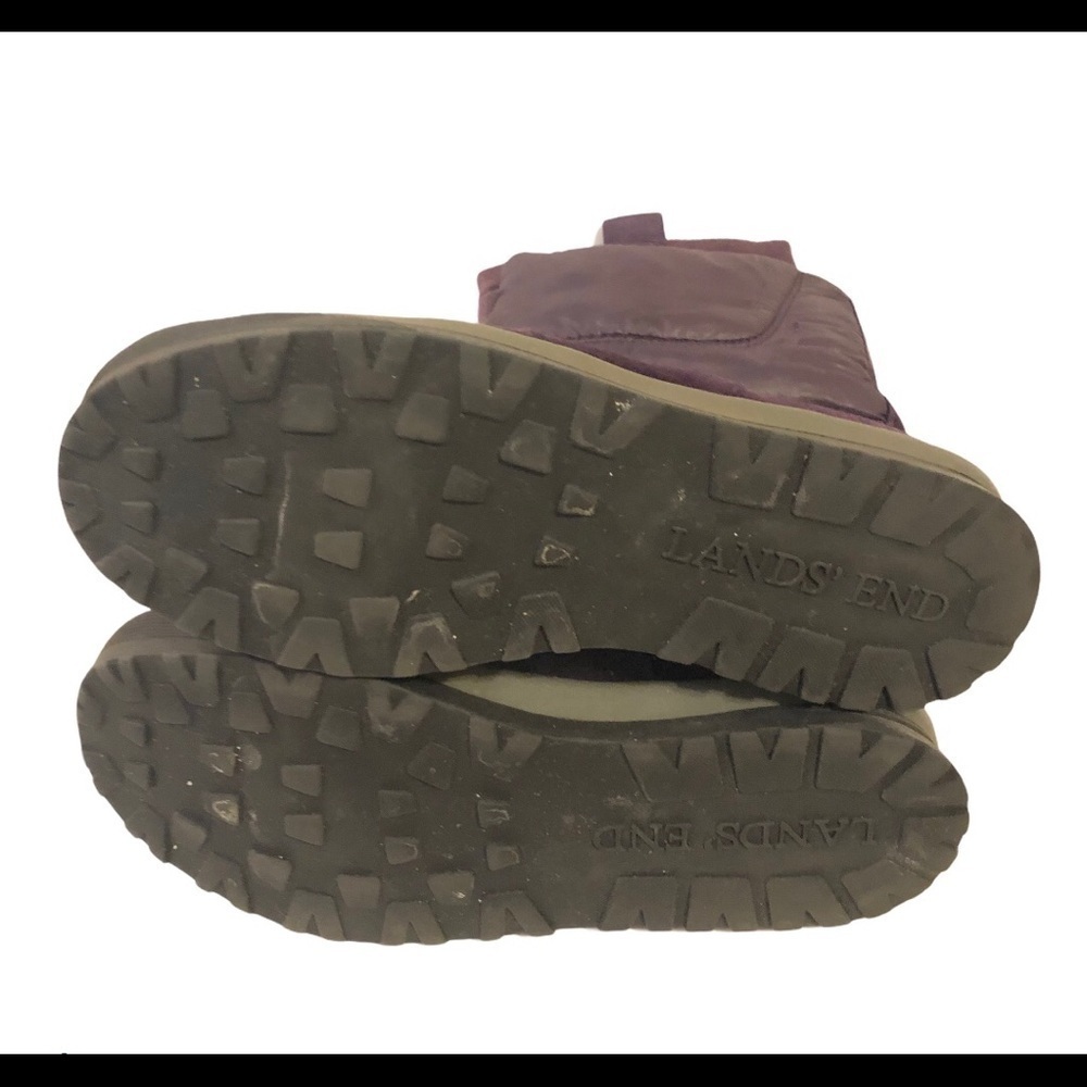 LANDS END Plum Purple Suede Winter Boots - Picture 6 of 8